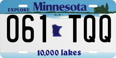 MN license plate 061TQQ