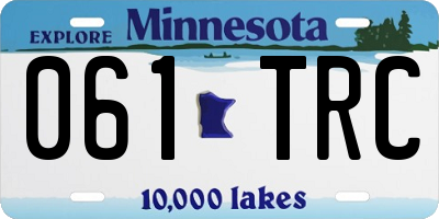 MN license plate 061TRC
