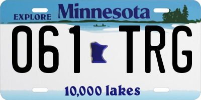 MN license plate 061TRG