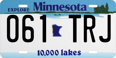 MN license plate 061TRJ