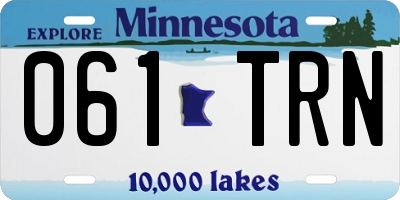 MN license plate 061TRN