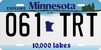 MN license plate 061TRT