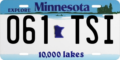 MN license plate 061TSI
