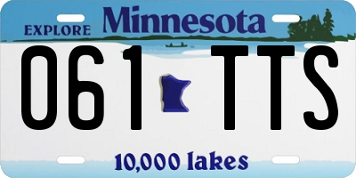 MN license plate 061TTS