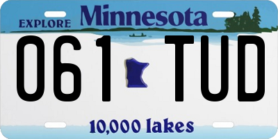 MN license plate 061TUD