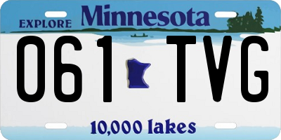 MN license plate 061TVG