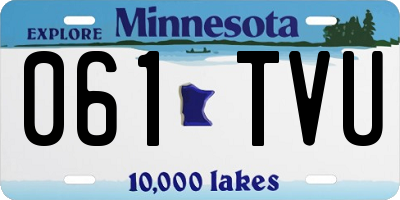 MN license plate 061TVU