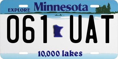 MN license plate 061UAT