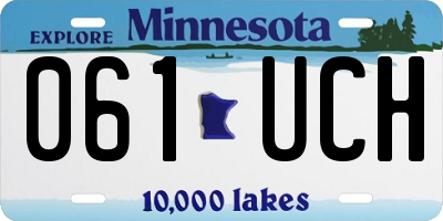 MN license plate 061UCH