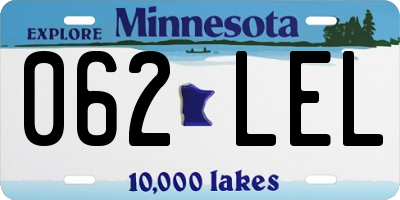 MN license plate 062LEL