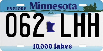 MN license plate 062LHH