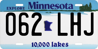 MN license plate 062LHJ