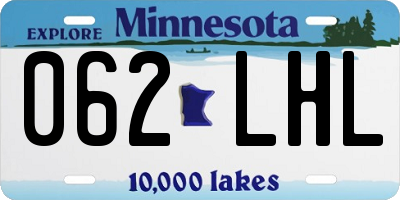 MN license plate 062LHL