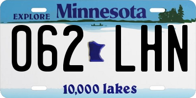 MN license plate 062LHN