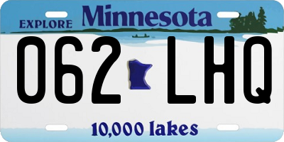 MN license plate 062LHQ