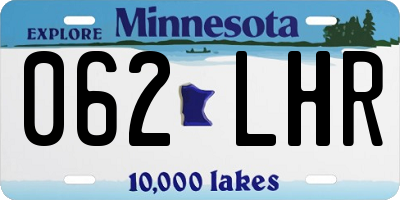 MN license plate 062LHR