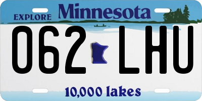 MN license plate 062LHU