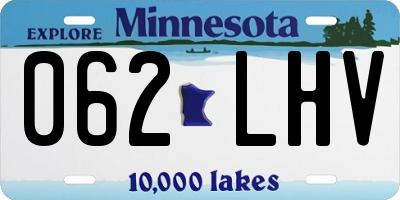 MN license plate 062LHV