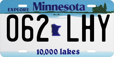 MN license plate 062LHY