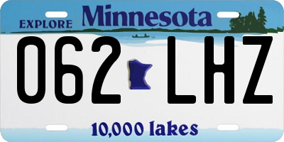 MN license plate 062LHZ