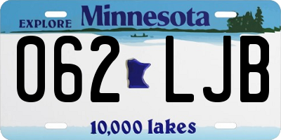 MN license plate 062LJB