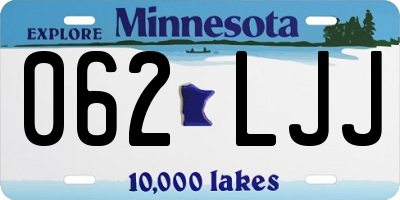 MN license plate 062LJJ