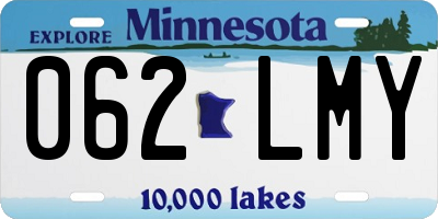 MN license plate 062LMY