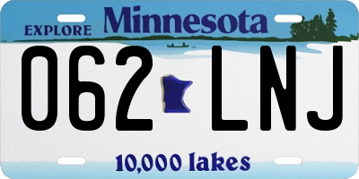 MN license plate 062LNJ