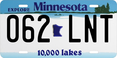 MN license plate 062LNT