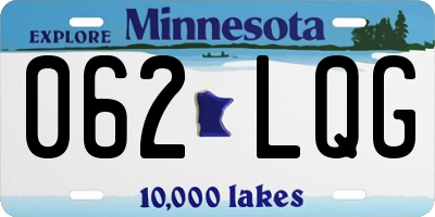 MN license plate 062LQG
