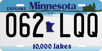 MN license plate 062LQQ