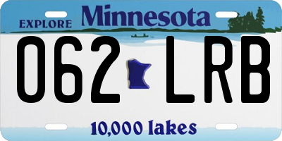 MN license plate 062LRB