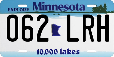 MN license plate 062LRH