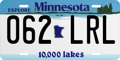 MN license plate 062LRL