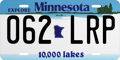 MN license plate 062LRP