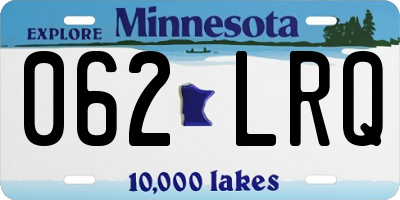 MN license plate 062LRQ