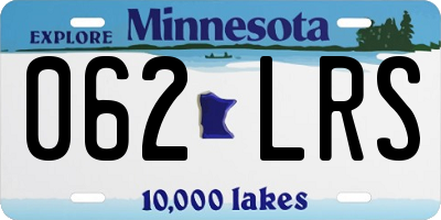 MN license plate 062LRS