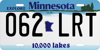 MN license plate 062LRT