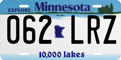 MN license plate 062LRZ