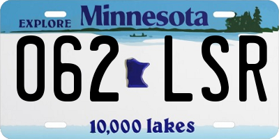 MN license plate 062LSR