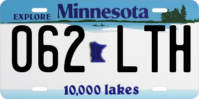 MN license plate 062LTH