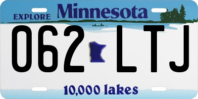 MN license plate 062LTJ