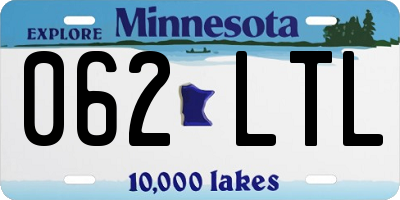 MN license plate 062LTL