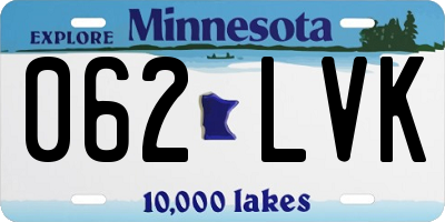 MN license plate 062LVK