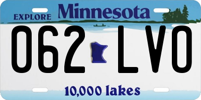 MN license plate 062LVO