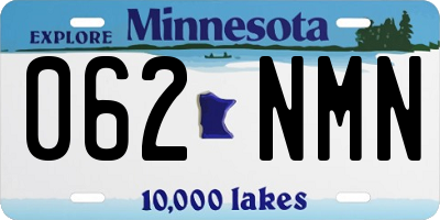 MN license plate 062NMN
