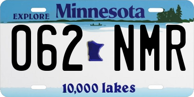 MN license plate 062NMR