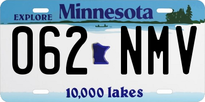 MN license plate 062NMV