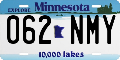 MN license plate 062NMY