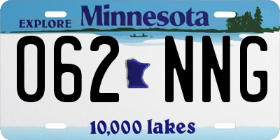 MN license plate 062NNG
